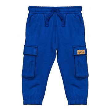 Pantaloni sport cargo cu snur in talie