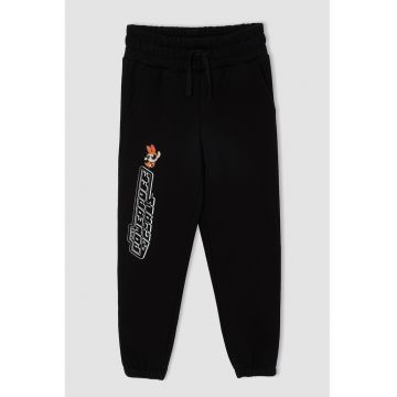 Pantaloni sport cu snur si Powerpuff Girls