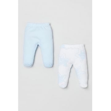 Set de pantaloni din bumbac cu botosei - 2 perechi