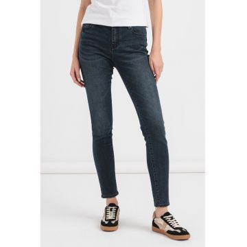 Blugi skinny cu talie medie