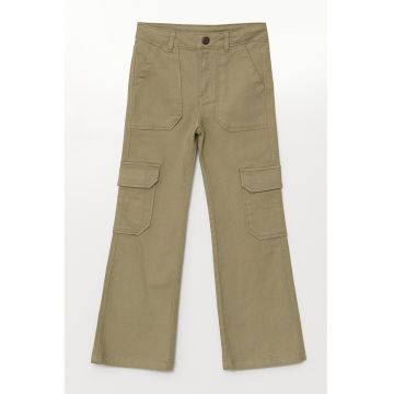 Pantaloni cargo cu talie ajustabila