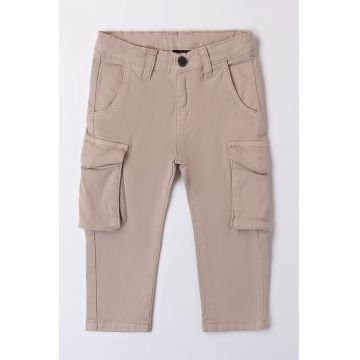 Pantaloni cargo din amestec de bumbac