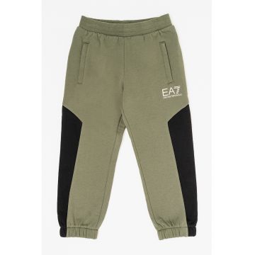 Pantaloni de trening din amestec de bumbac cu buzunare frontale