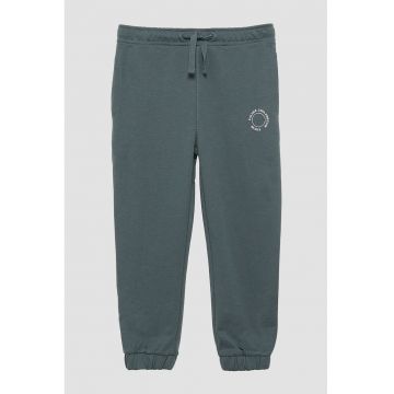 Pantaloni de trening din amestec de bumbac cu snur