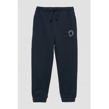 Pantaloni de trening din amestec de bumbac cu snur