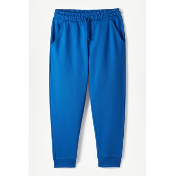 Pantaloni de trening din bumbac cu snur de ajustare