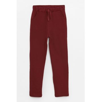 Pantaloni de trening regular fit din bumbac