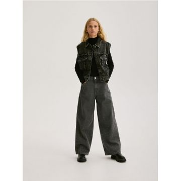 Reserved - GIRLS` JEANS TROUSERS - gri