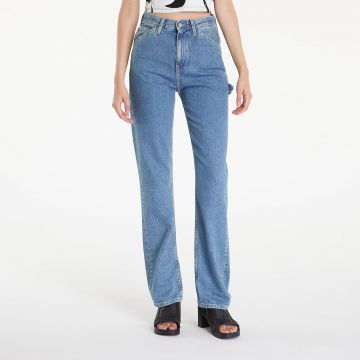 Blugi Calvin Klein Jeans High Rise Straight Denim Light