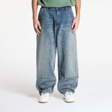 Blugi Carhartt WIP W' Brandon Double Knee Pant Blue Worn Used Wash