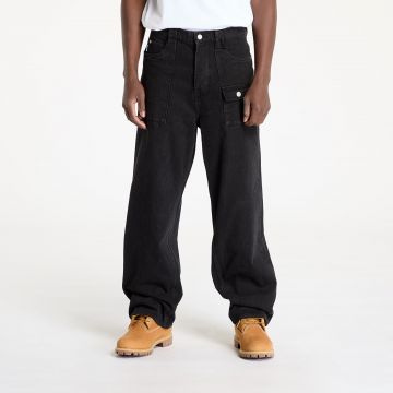 Blugi PLEASURES Grind Baggy Jeans Black