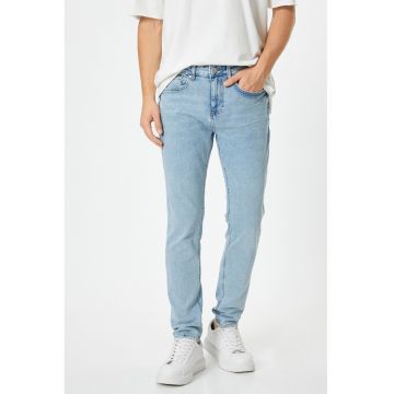 Blugi skinny cu talie joasa