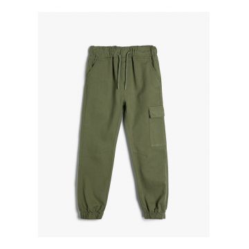 Pantaloni cargo cu snur