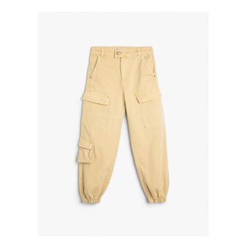 Pantaloni cargo regular fit de bumbac