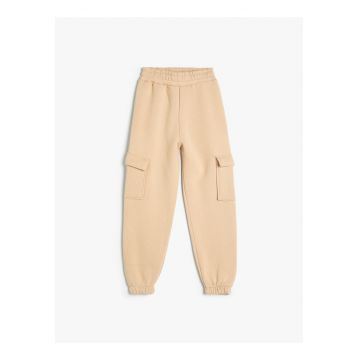 Pantaloni de trening cargo cu buzunare cu clapa