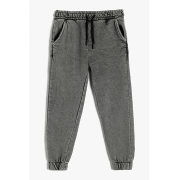 Pantaloni joggers cu buzunare laterale