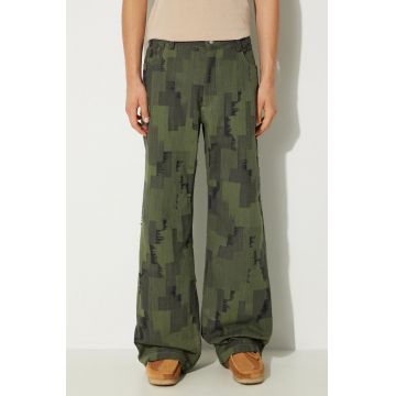 Marcelo Burlon jeansi AOP Cross Wide Pants barbati CMCA187F24FAB0025810