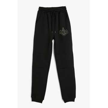 Pantaloni de trening cu imprimeu logo Batman