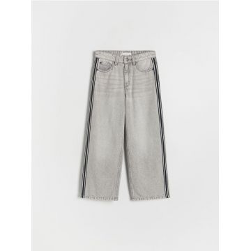 Reserved - GIRLS` JEANS TROUSERS - gri deschis