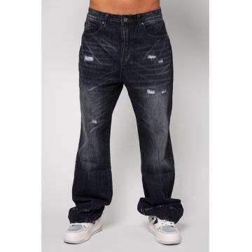 Blugi lungi din denim Black 14423