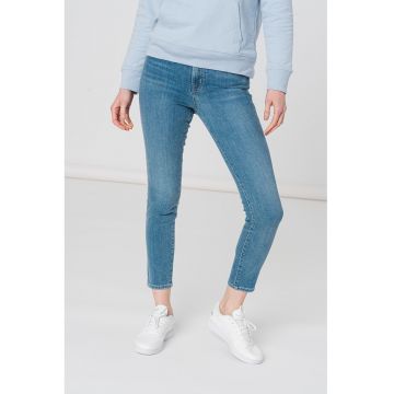 Blugi skinny cu talie inalta