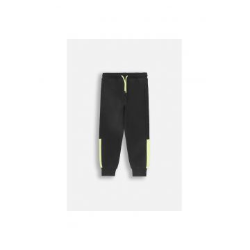 Pantaloni de trening cu model colorblock