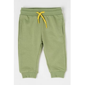 Pantaloni de trening din amestec de bumbac cu snur