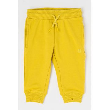 Pantaloni de trening din amestec de bumbac cu snur