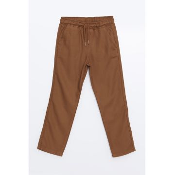 Pantaloni drepti de bumbac cu buzunare oblice