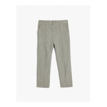 Pantaloni regular fit cu buzunare