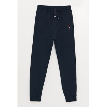 Pantaloni regular fit de trening din bumbac