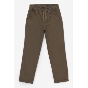 Pantaloni regular fit din amestec de bumbac