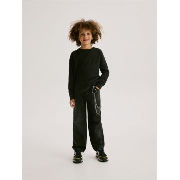 Reserved - BOYS` JEANS TROUSERS - negru