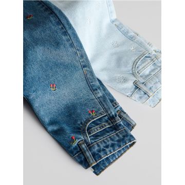 Reserved - GIRLS` JEANS TROUSERS - albastru