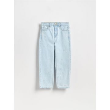 Reserved - GIRLS` JEANS TROUSERS - albastru