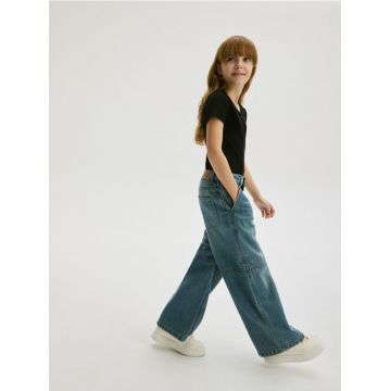 Reserved - GIRLS` JEANS TROUSERS - albastru