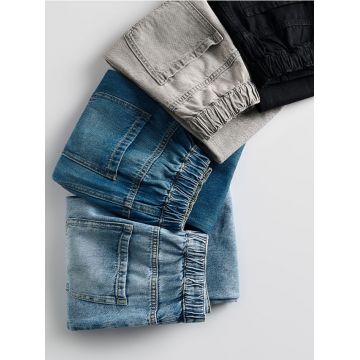 Reserved - Pantaloni straight clasici din denim - albastru