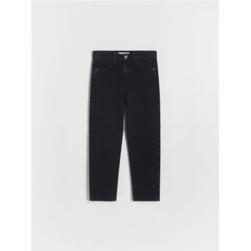 Reserved - Pantaloni straight clasici din denim - negru