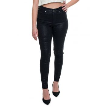 Blugi skinny dama cu aspect stralucitor 10408