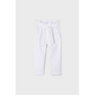 Pantaloni capri cu talie inalta