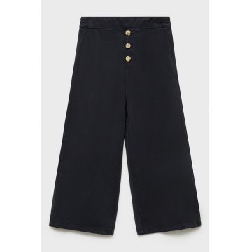 Pantaloni culotte din lyocell cu talie elastica