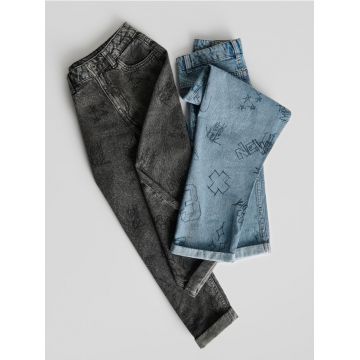 Reserved - BOYS` JEANS TROUSERS - albastru