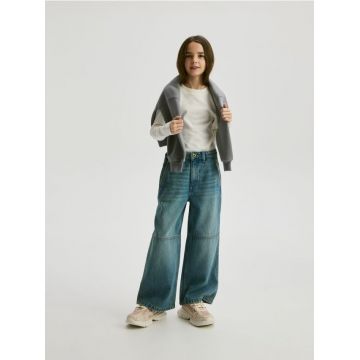 Reserved - GIRLS` JEANS TROUSERS - albastru