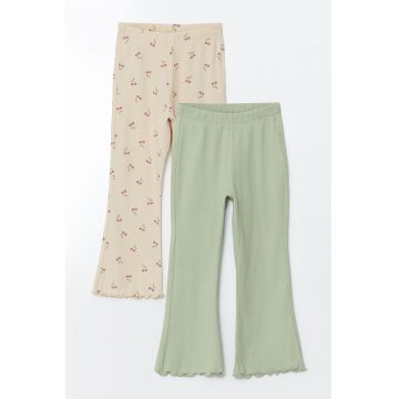 Set de pantaloni evazati cu talie inalta - 2 perechi