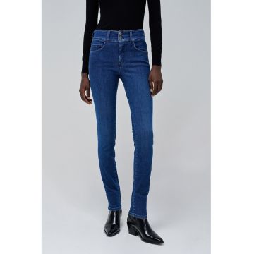 Blugi skinny cu talie inalta