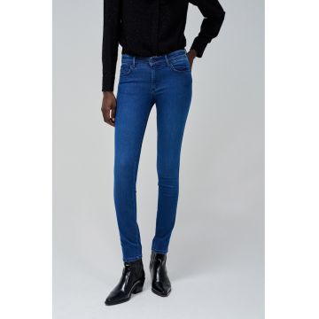 Blugi skinny cu talie joasa