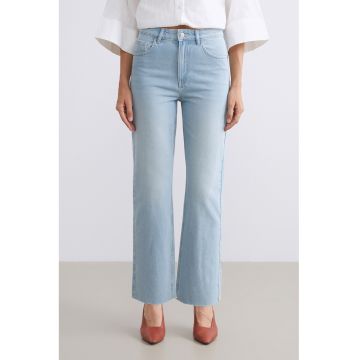 Blugi drepti cu talie medie Blugi drepti cu talie medie
